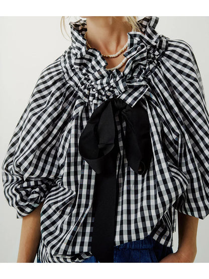 | Puffed Cotton Blouse