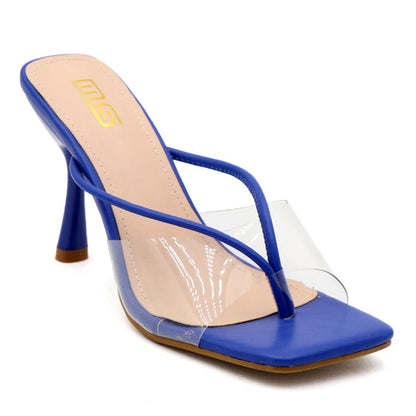 Luxury Transparent Stiletto Flip Flops Clip Toe Sandals 9CM Black Temptation Outdoor Slippers