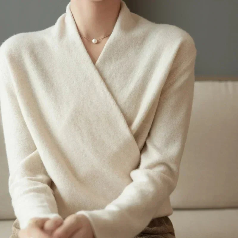 | V-Neck Knit Sweater