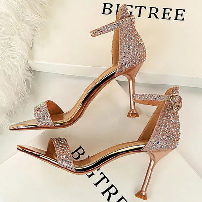 Sparkle Sequins Stiletto Heels Women Pumps - 10 cm Sexy High Heels
