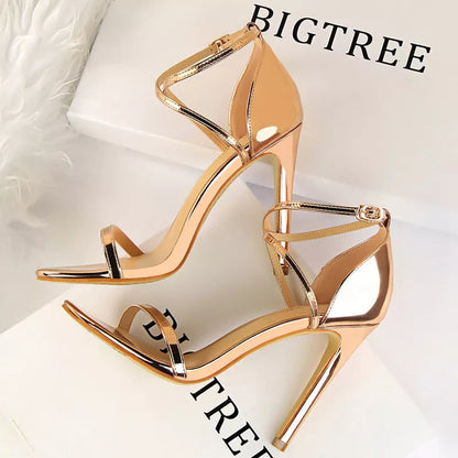 Sparkle Sequins Stiletto Heels Women Pumps - 10 cm Sexy High Heels