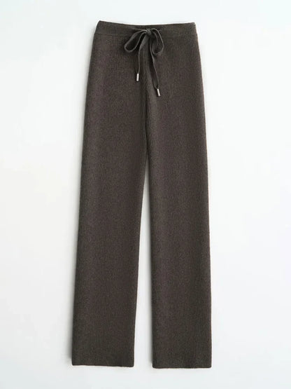 | Wool Knitted Wide Leg Pants