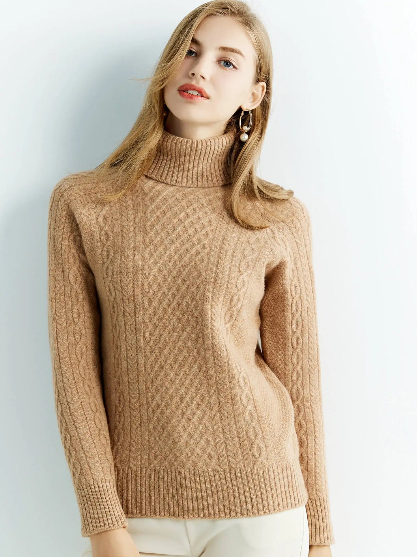 | Cable-Knit Classic Sweater