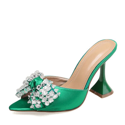 Sexy Pointed Toe 11CM Strange High Heels Slippers For Women