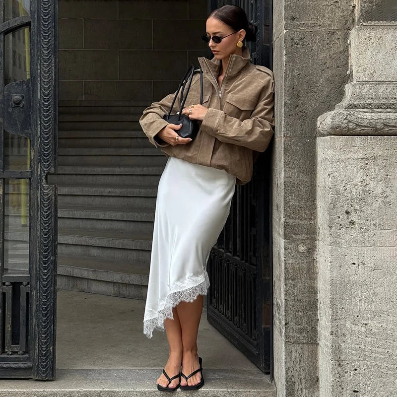 Fern White Skirt