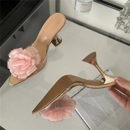 Transparent Women's High Heel Sandals for Wedding Party