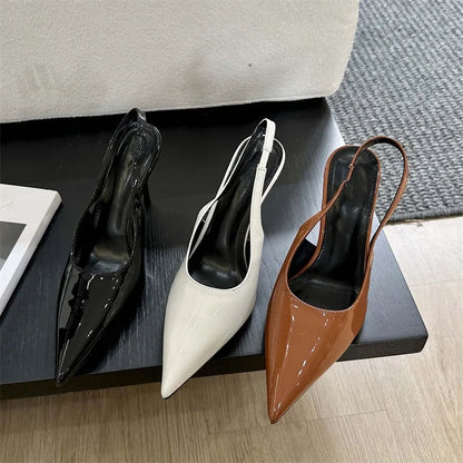 Spring Sexy Pointed Toe Women Pumps with Thin Low Heels