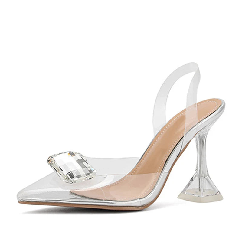 PVC Transparent Slingback Sandal in Candy Colors for Women