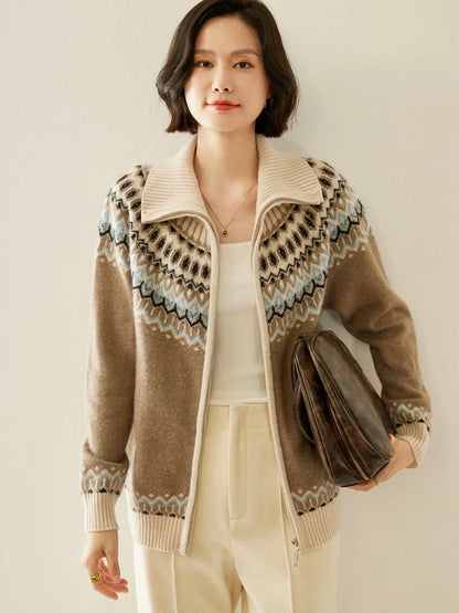 | Cashmere Zip-Up