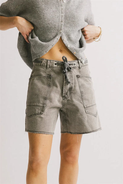 | Cotton Denim Shorts