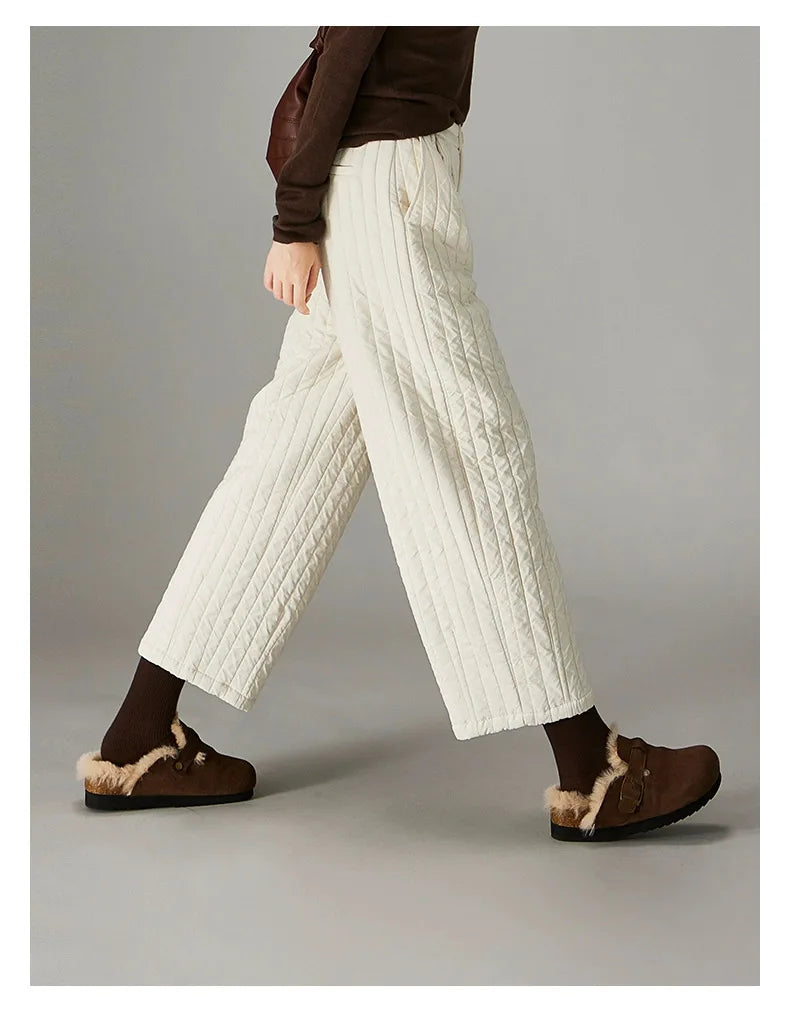 | Cotton Wide-Leg Pants