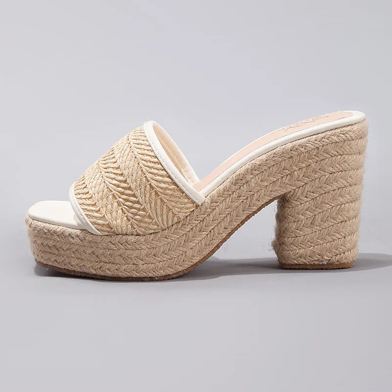 | Natural Woven Heels