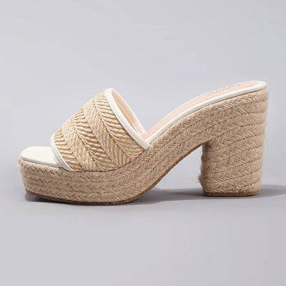 | Natural Woven Heels