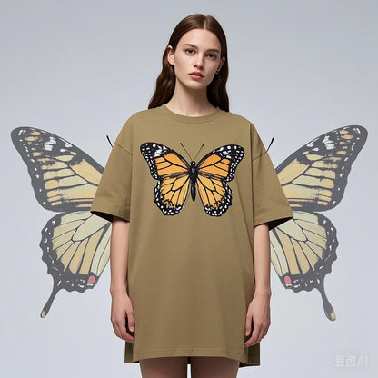 Appliqué Cotton Loose Fit T-shirt