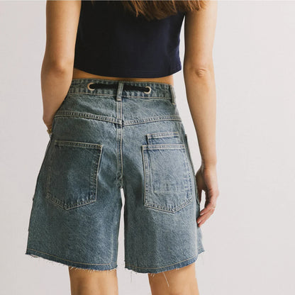 | Cotton Denim Shorts