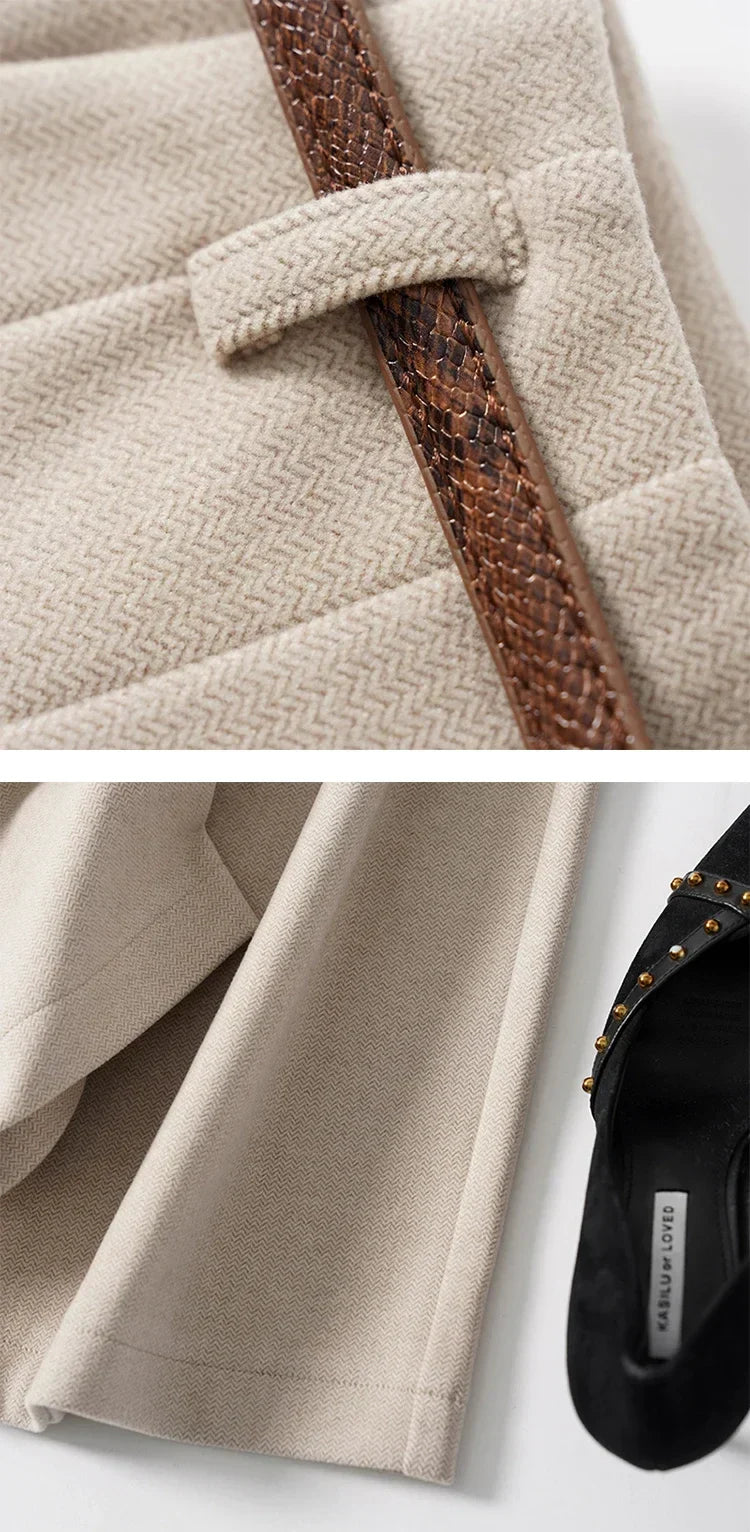| Wide Leg Wool Trousers