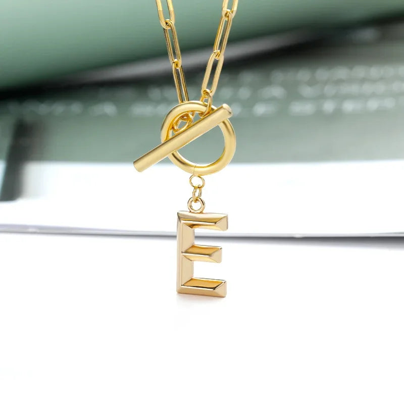 The Initial Toggle Necklace