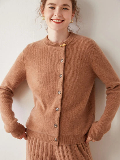| Cashmere Button Cardigan