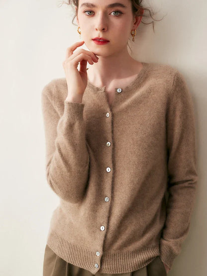 | Cashmere Crew Cardigan