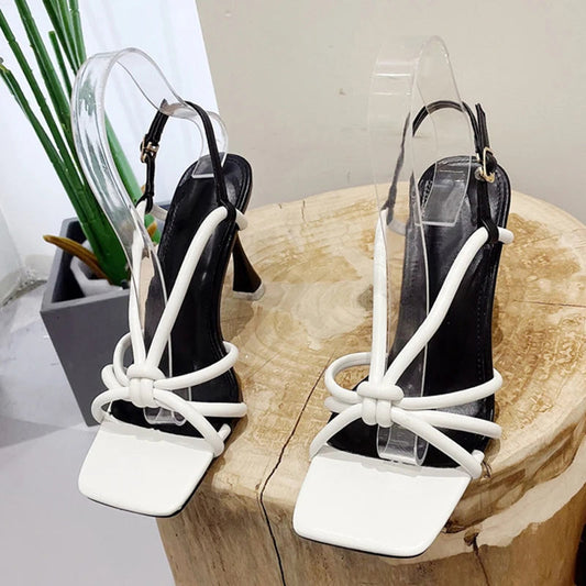 Back Buckle Strap High Heels Gladiator Sandals for Women