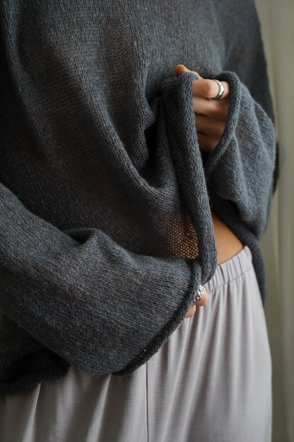 | Relaxed Crewneck Sweater