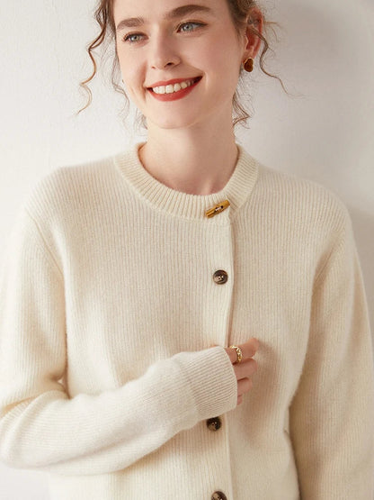 | Cashmere Button Cardigan