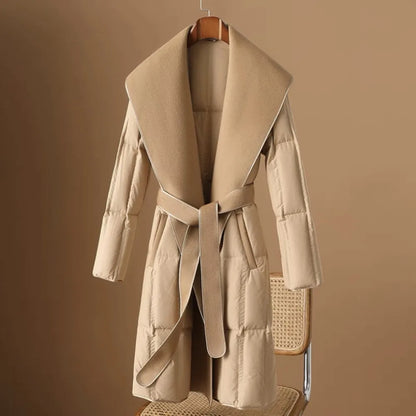 | Wool-Collar Down Coat