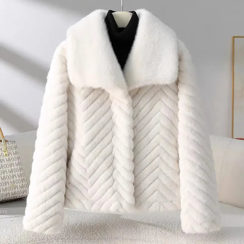 | Faux Mink Jacket