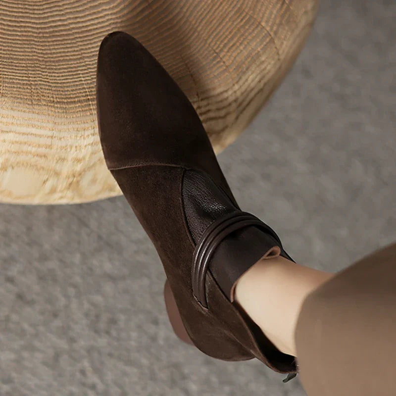 | Italian Crest Suede Boots