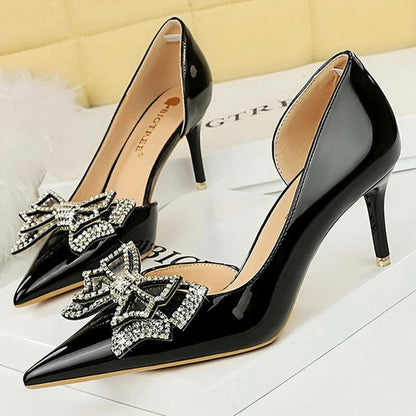Red Patent Leather Women Pumps High Heels