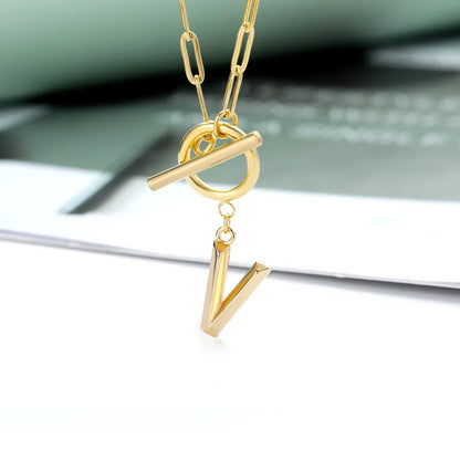 The Initial Toggle Necklace