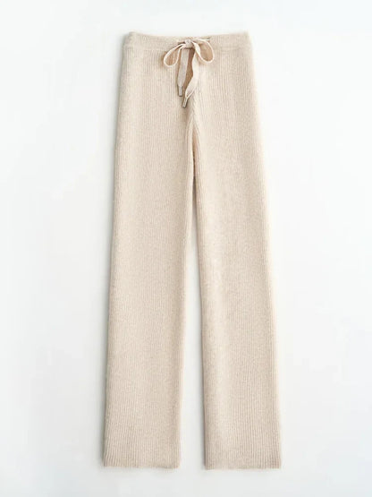 | Wool Knitted Wide Leg Pants
