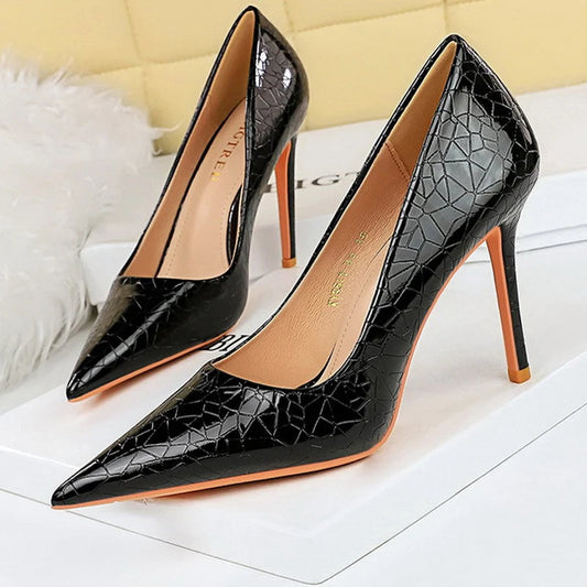 Champagne Woman Pumps High Heels Luxury Banquet Shoes