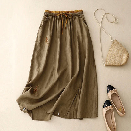 | 100% Linen Skirt