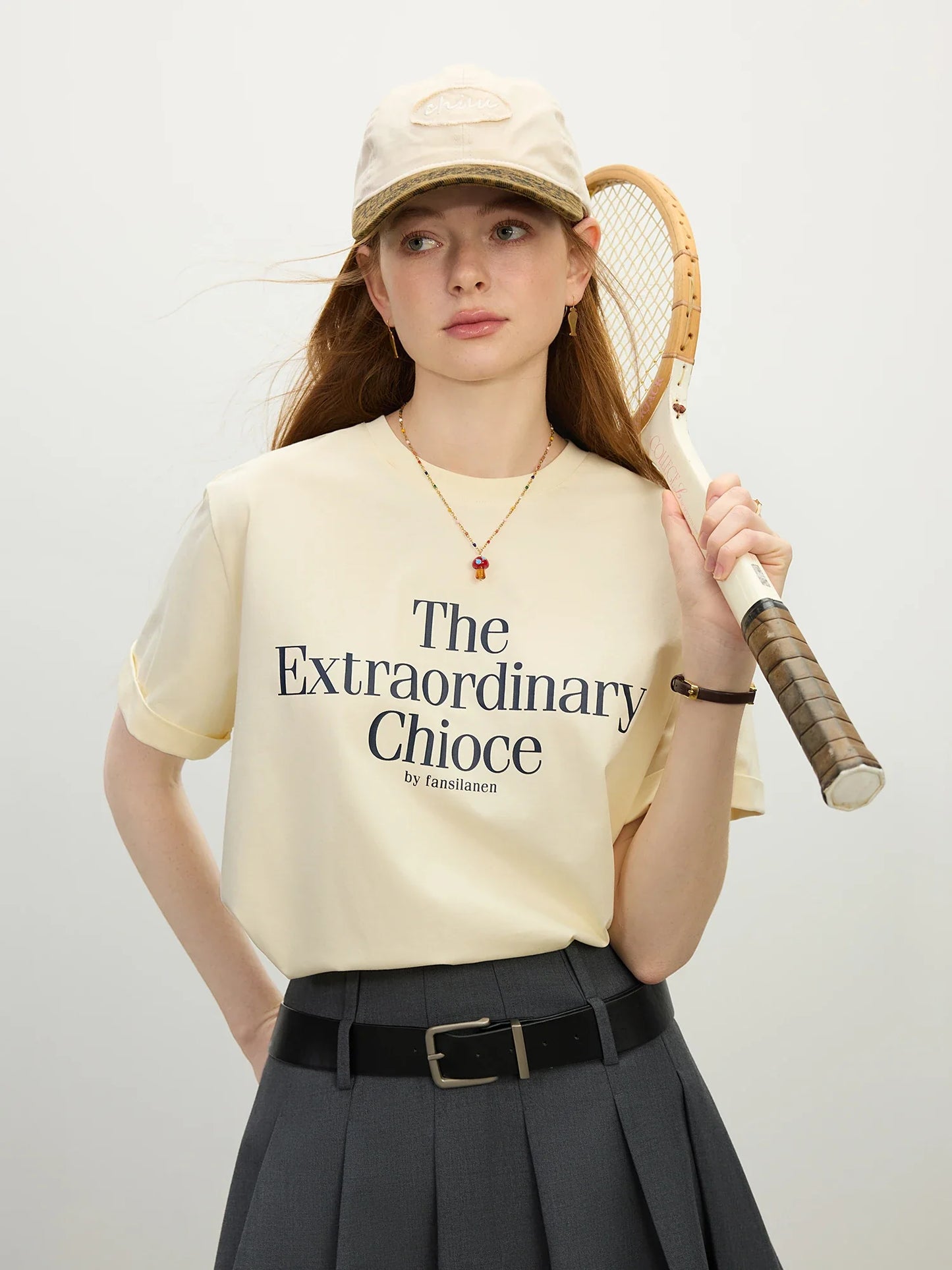Letter Print Vacation Style T-shirt