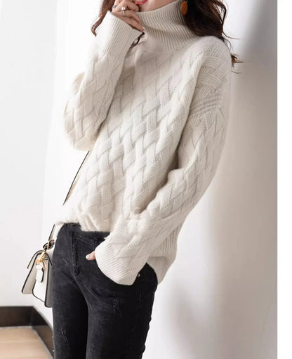 | Cable Turtleneck Sweater