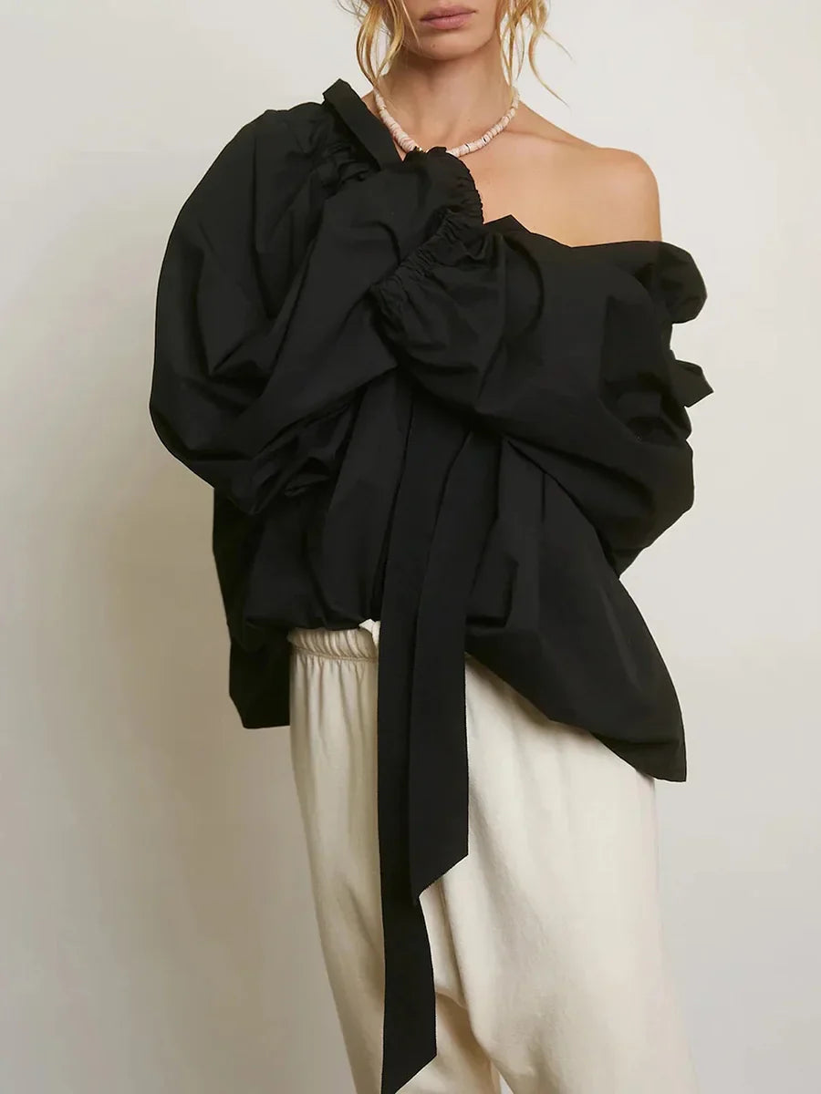 | Puffed Cotton Blouse