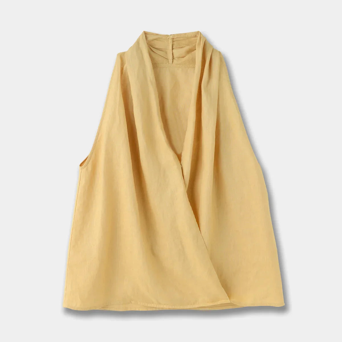 | Drape Linen Vest