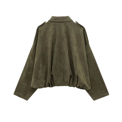 | Women's Suede Bomber