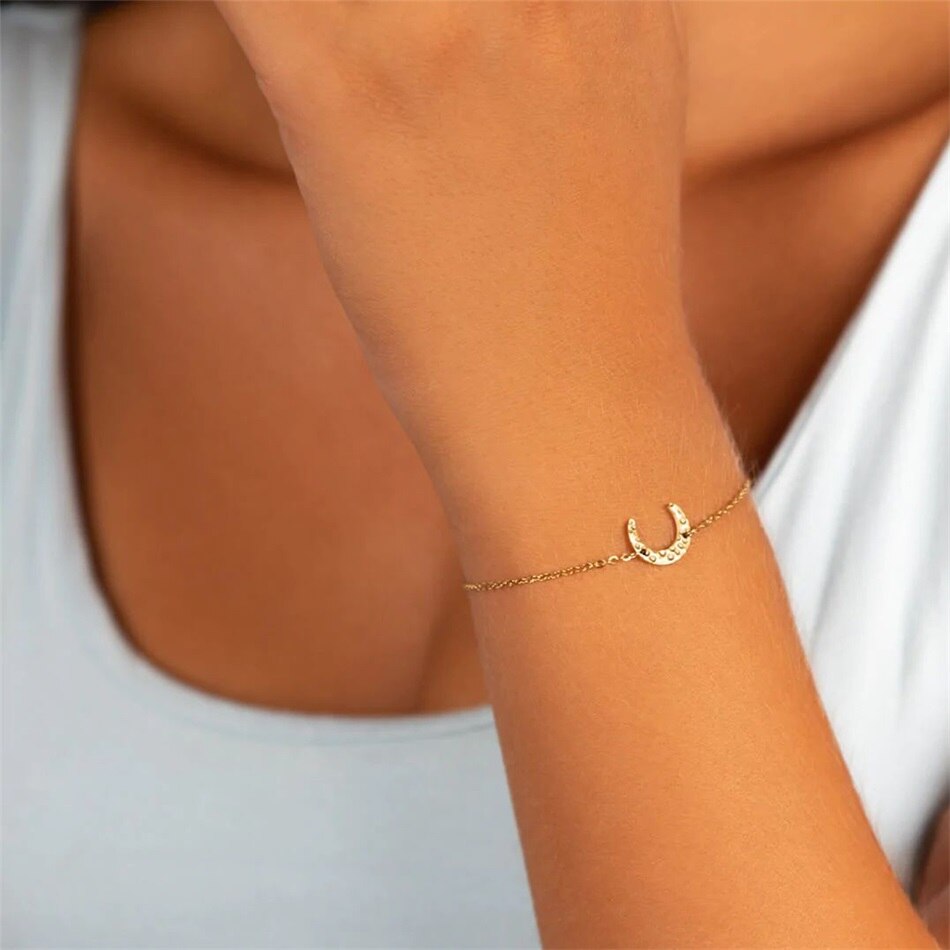 Selene Crescent Bracelet