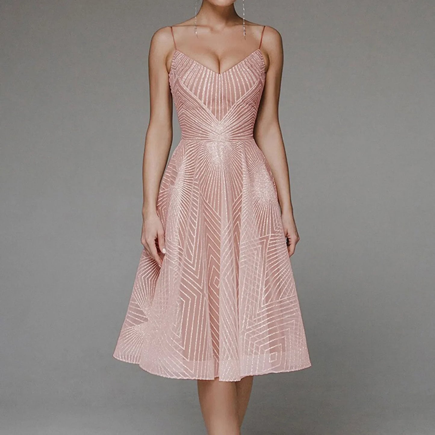 DressBetty - 2024 Luxurious Long Formal Party Elegant Evening Midi Dress