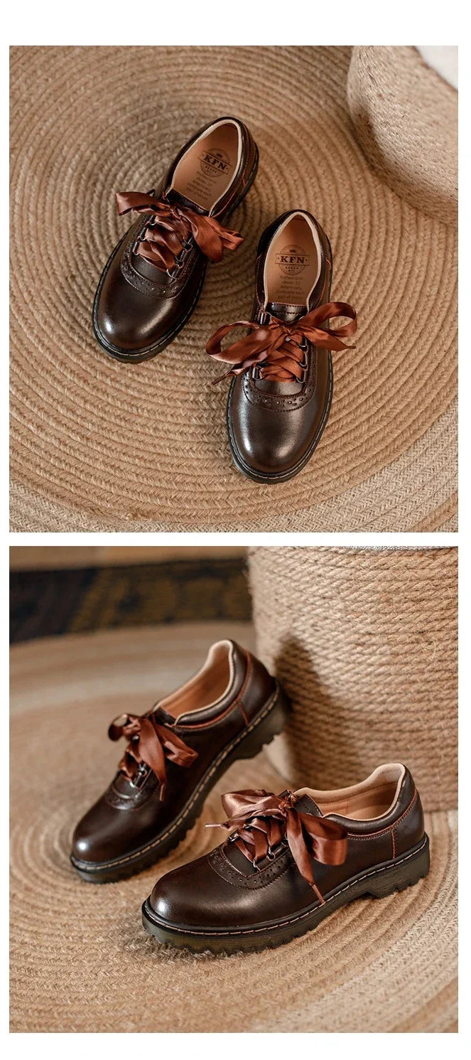 | 100% Leather Oxford Shoes