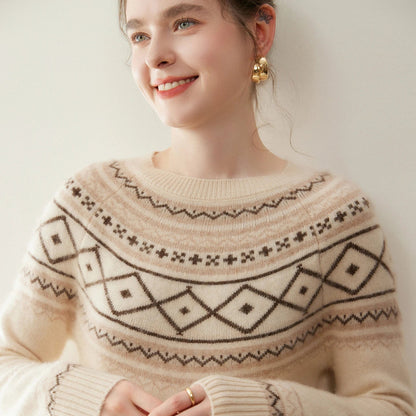 | Alpine Jacquard Cashmere Knit