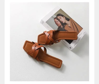 | Woven Slide Sandals