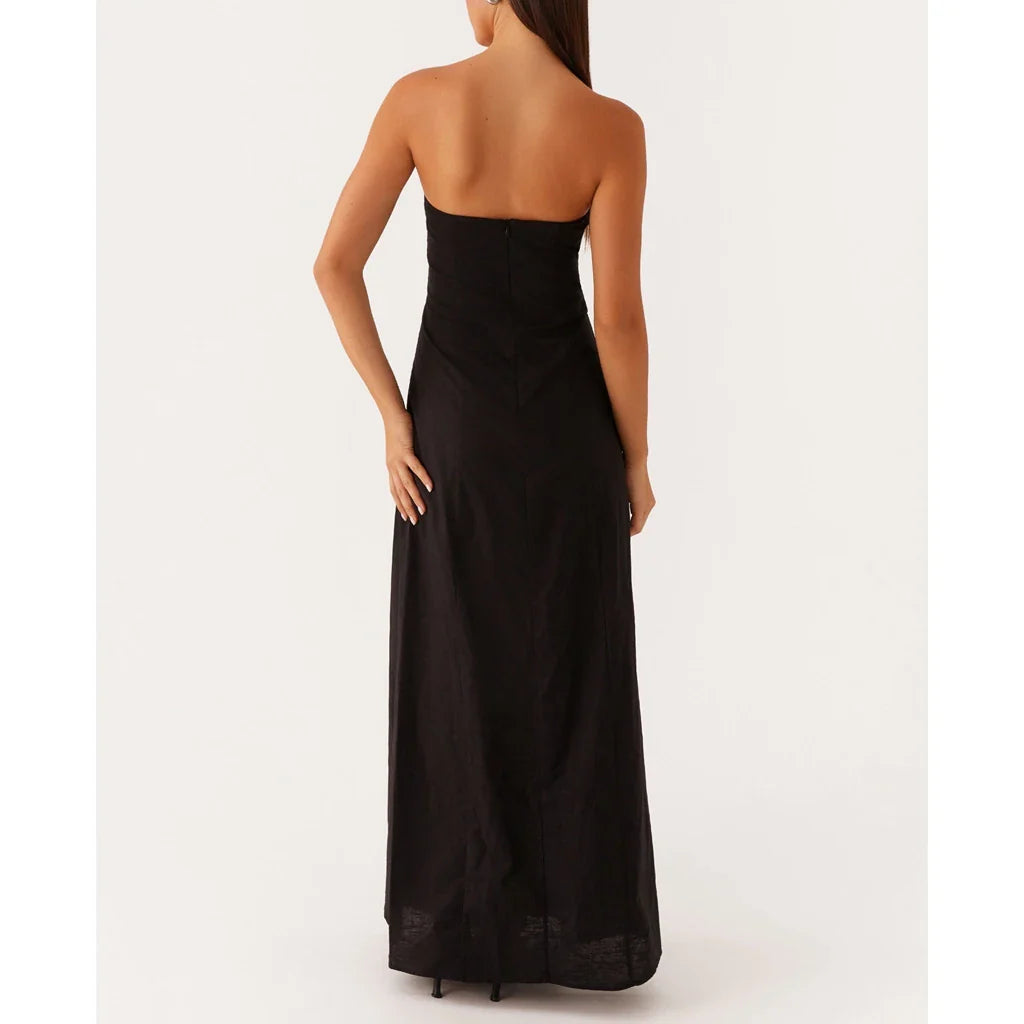 Ruched Floral Off Shoulder A-Line Vacation Dress
