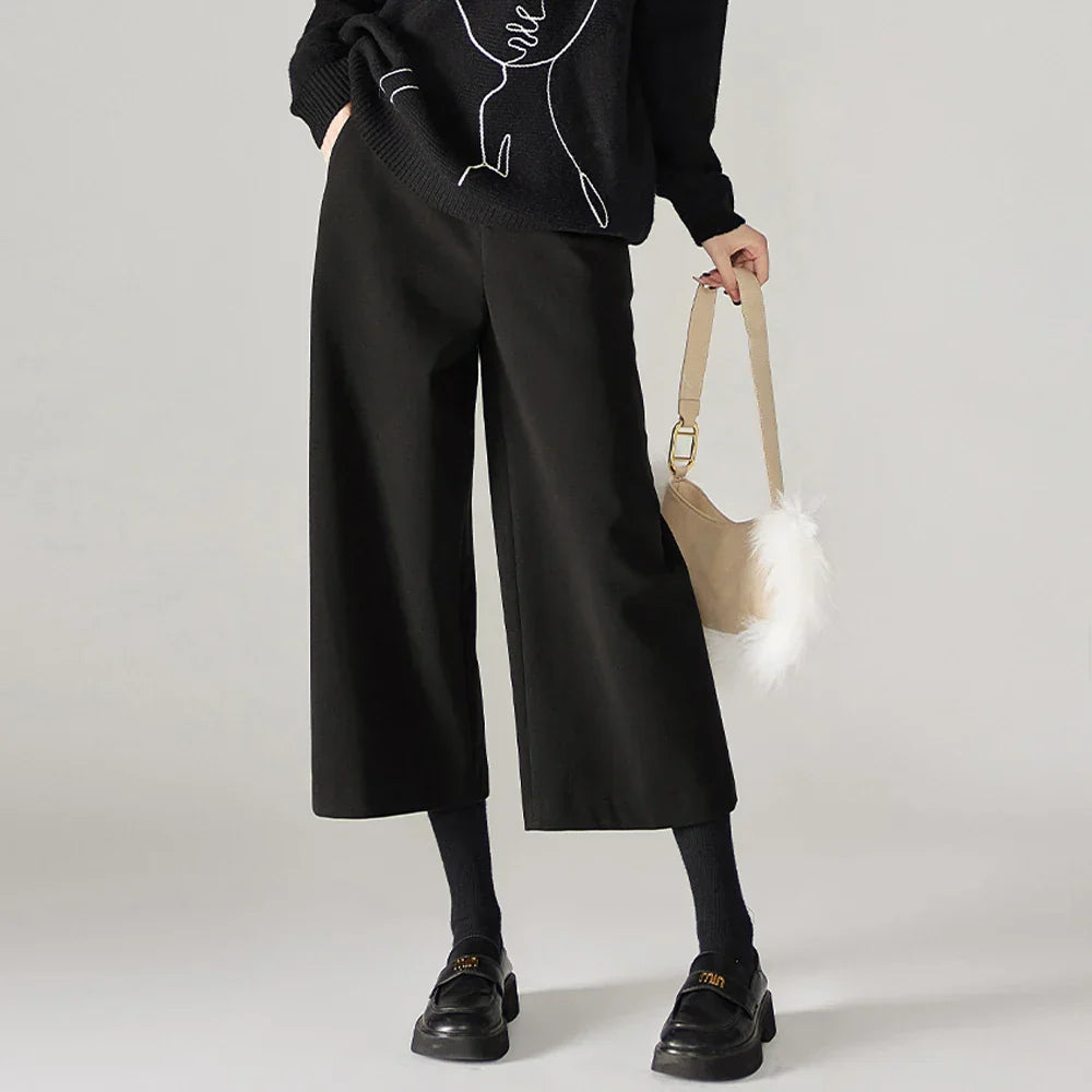 | Woolen Wide Leg Pants