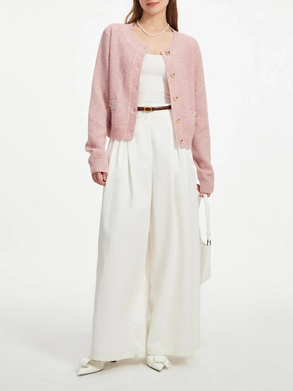 Round Neck Casual Knit Autumn Cardigan