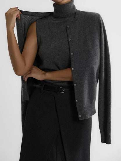 | High-Neck Vest