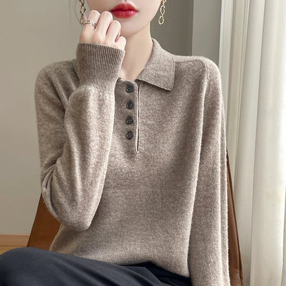 | Wool Polo Sweater