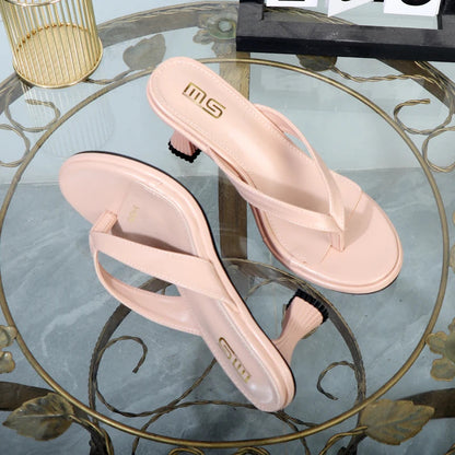 Luxury high-temperament ladies sandals, flip flops, and heels